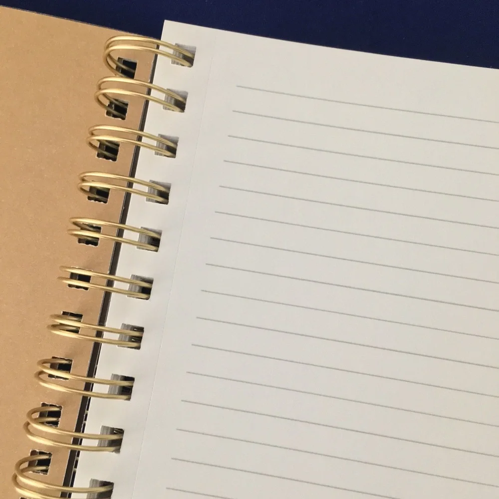 Coffee-Themed Spiral Notebook